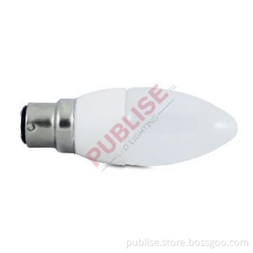 ODM/OEM available Samsung AC LED B22 based C37 led candle light